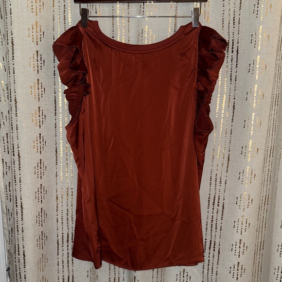 Maurices Rust Ruffled Sleeve Tank Top - Picture 5 of 5